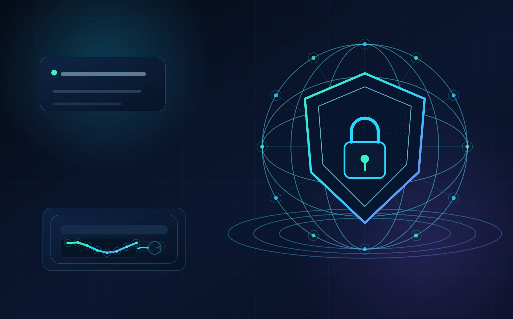 Luminous digital shield protecting an interconnected global network